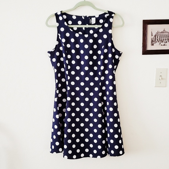 H&M Dresses & Skirts - H&M | Polka Dot Fit Flare Dress
